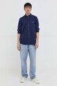 PS Paul Smith koszula bawełniana M2R.708U.M21452 granatowy SS24
