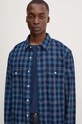 Bavlnená košeľa Levi's tmavomodrá 19573