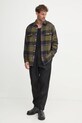 Levi's camasa din bumbac 19573 verde AW24