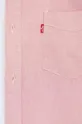 Βαμβακερό πουκάμισο Levi's ροζ