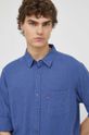 Levi's koszula bawełniana niebieski 85746