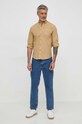 Bavlnená košeľa Pepe Jeans Prince PM308270 béžová SS24