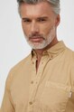 Bavlnená košeľa Pepe Jeans Prince béžová PM308270
