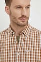 Βαμβακερό πουκάμισο Pepe Jeans PAXTON PM308282 μπεζ