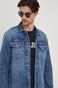 Džínová košile Pepe Jeans Dave Liberty námořnická modř PM308286