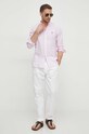 Îmbrăcăminte Polo Ralph Lauren cămașă de in 710873446 roz