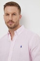 Polo Ralph Lauren koszula lniana 710873446 różowy