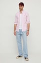 Odzież Polo Ralph Lauren koszula bawełniana 710938684 różowy