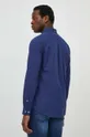 blu navy Barbour camicia di lino