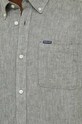 Сорочка з льону Barbour MSH5090 зелений SS25
