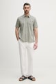 Barbour Shirt Dept - Summer koszula lniana męska MSH5093 zielony SS26