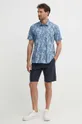 Бавовняна сорочка Barbour Shirt Dept - Summer блакитний