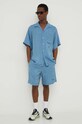 Košile MSGM 3640ME08X.247015 modrá SS24