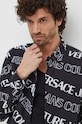 Bavlnená košeľa Versace Jeans Couture čierna 76GAL2R0.NS405