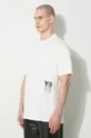 бежевый Хлопковая футболка Y-3 Graphic Short Sleeve