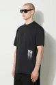 czarny Y-3 t-shirt bawełniany Graphic Short Sleeve
