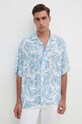 BOSS Orange koszula casual niebieski 50514572