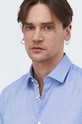 HUGO koszula bawełniana 50513916 niebieski