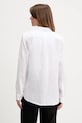 Oblačila Lanena srajca United Colors of Benetton 5BKU5QJG8 bela
