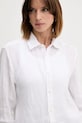 Lanena srajca United Colors of Benetton bela 5BKU5QJG8