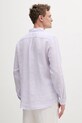 Odzież United Colors of Benetton koszula lniana 5BKU5QJG8 fioletowy