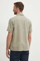 Сорочка з льону United Colors of Benetton зелений 55B6UQ03H