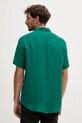 Ρούχα Πουκάμισο από λινό United Colors of Benetton 5BKU5QJH8 τιρκουάζ