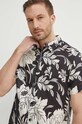 Сорочка з льону Guess ISLAND M4GH70.WERX0 чорний
