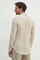Pepe Jeans koszula lniana PAYTTON beżowy PM308523