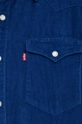 Levi's camicia in cotone blu navy