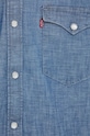 Levi's koszula bawełniana niebieski 85744
