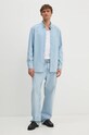 Levi's koszula bawełniana A7210 niebieski SS25