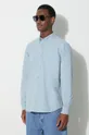 голубой Хлопковая рубашка Carhartt WIP Longsleeve Bolton Shirt
