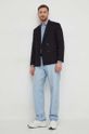 Sisley camasa din bumbac 5B8SSQ03A albastru SS24