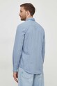 Одежда Хлопковая рубашка Sisley 5B8SSQ03A голубой