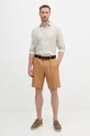 Sisley cămașă de in 5BKUSQ029 bej SS25