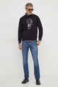 Îmbrăcăminte Karl Lagerfeld cămașă din bumbac 542678.605000 negru