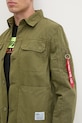 Bavlněná košile Alpha Industries Color Block 146110 zelená