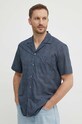 Liu Jo camasa din bumbac bleumarin M124P201ETNOSHIRT