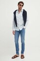 Одяг Сорочка з домішкою льону Liu Jo M124P201TEXASLINEN блакитний