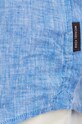 Michael Kors camicia di lino CS4400H4YT blu SS24