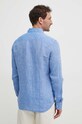 Michael Kors camicia di lino blu CS4400H4YT