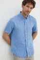 Michael Kors camicia di lino Uomo