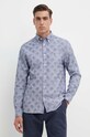 Bavlněná košile Tommy Hilfiger námořnická modř MW0MW34557