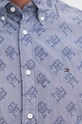Bavlněná košile Tommy Hilfiger MW0MW34557 námořnická modř