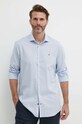 Bavlnená košeľa Tommy Hilfiger MW0MW34649 modrá