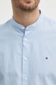 Бавовняна сорочка Tommy Hilfiger MW0MW34650 блакитний