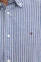 Tommy Hilfiger koszula z domieszką kaszmiru niebieski
