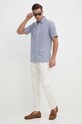 Ρούχα Πουκάμισο με μείγμα κασμίρι Tommy Hilfiger MW0MW34599 μπλε