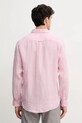 Odzież Tommy Hilfiger koszula lniana MW0MW34602 różowy